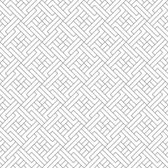 Vector seamless pattern. Modern stylish texture. Monochrome, linear abstract background.