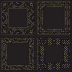 Pattern. Postcard. Venzel, decorative frame. Logo, template, labels and icons. Vector.