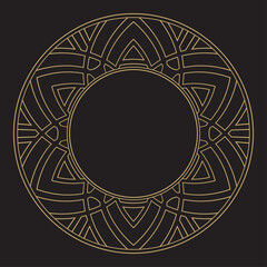 Pattern. Postcard. Venzel, decorative frame. Logo, template, labels and icons. Vector.