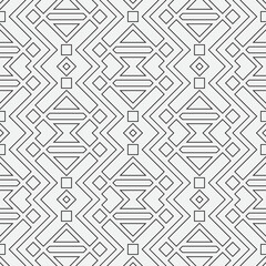 Vector seamless pattern. Modern stylish texture. Monochrome, linear abstract background.