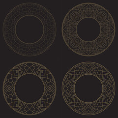 Pattern. Postcard. Venzel, decorative frame. Logo, template, labels and icons. Vector.