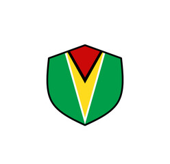 Guyana flag icon, illustration of national flag design with elegance concept, perfect for independence design