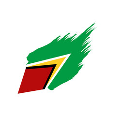 Guyana flag icon, illustration of national flag design with elegance concept, perfect for independence design