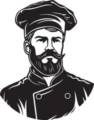 Chief, Chief cook, Chief logo icon Vector Illustration, SVG