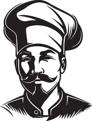 Chief, Chief cook, Chief logo icon Vector Illustration, SVG