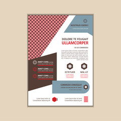 Corporate Business Flyer Template Simple and clean A4 Size with Bleed Vector design