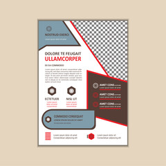 Corporate Business Flyer Template Simple and clean A4 Size with Bleed Vector design
