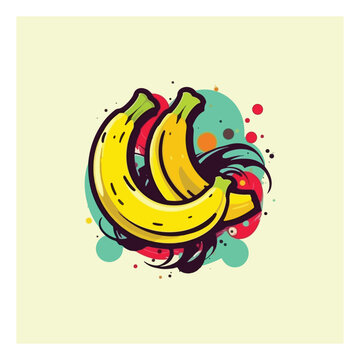 banana simple modern logo vector