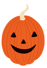 Halloween party holiday pumpkin spooky elements vector