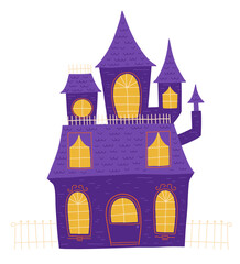 Fototapeta premium Halloween party holiday pumpkin spooky elements vector