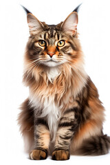 Naklejka premium adorable Maine Coon catc