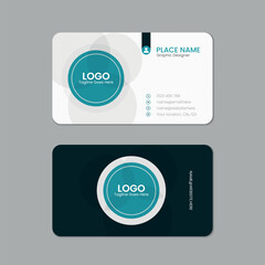 Professional business card, Printable horizontal and Vertical double sided corporate visiting card template
