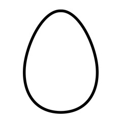 Easter Egg Outline Svg