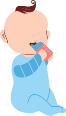 Baby illustration, cute baby, baby boy, baby cartoon, baby clipart, toddler