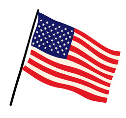 Independence day holiday party USA elements vector