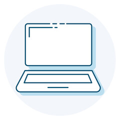 Laptop flat icon