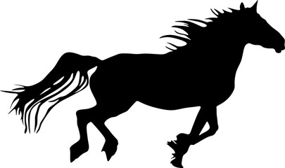 Fototapeta na wymiar horse icon,silhouette,vector,illustration