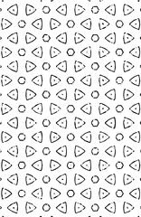 Modern seamless geometric hexagon shapes repeated pattern design vector element in black color 