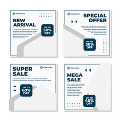 Editable modern social media post template