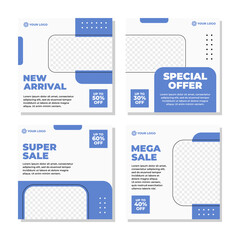 Editable modern social media post template