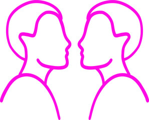 pink Zodiac sign Gemini