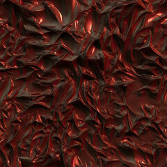 red alien textured wall - by generative ai