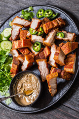 Lechon Kawali, filipino crispy fried pork belly