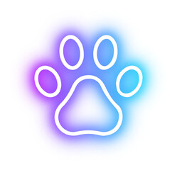 Set of pet shop neon