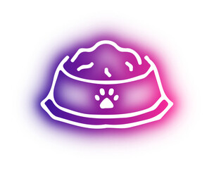 Set of pet shop neon