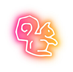 Set of pet shop neon