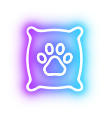 Set of pet shop neon