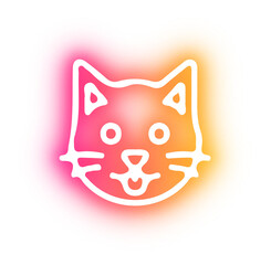 Set of pet shop neon