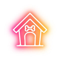 Set of pet shop neon