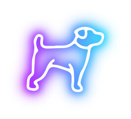 Set of pet shop neon