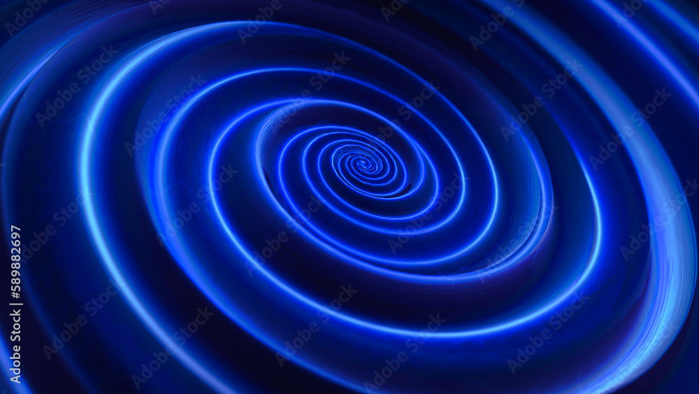 Aufkleber the whirlpool. metallic silk water spiral. concentric optical illusion. abstract point digital wave 