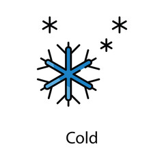 Cold icon. Suitable for Web Page, Mobile App, UI, UX and GUI design