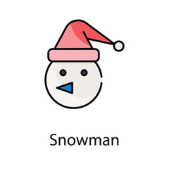Snowman icon. Suitable for Web Page, Mobile App, UI, UX and GUI design