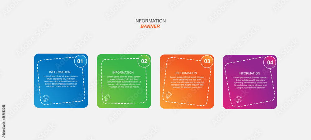 Aufkleber infographic template vector for presentation and graphic design