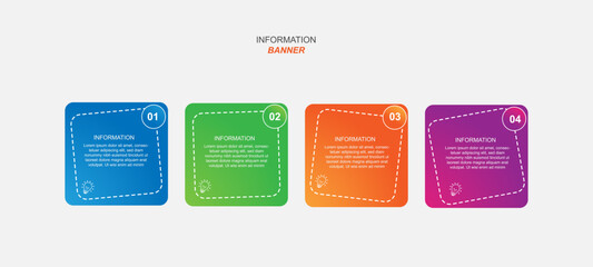 Infographic template vector for presentation and graphic design