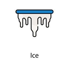 Ice icon. Suitable for Web Page, Mobile App, UI, UX and GUI design