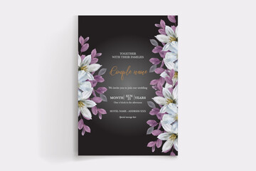 wedding floral elegance invitation templates