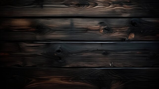 Dark Wood Background, Image Ai Generated