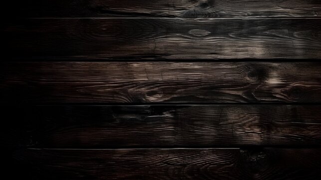 Dark Wood Background, Image Ai Generated