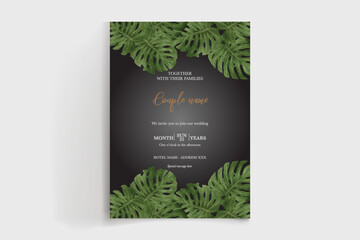 wedding floral elegance invitation templates