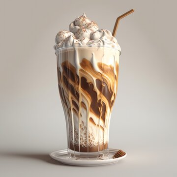 Indulgent Cold Coffee with Extra Creamy Foam for a Luxurious Sip