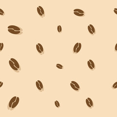 Seamless pattern coffee cup grain coffee vector EPS10