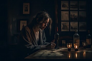 Depressed Lady, Generative AI