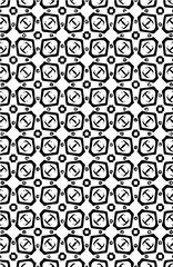 Modern seamless geometric hexagon shapes repeated pattern design vector element in black color 