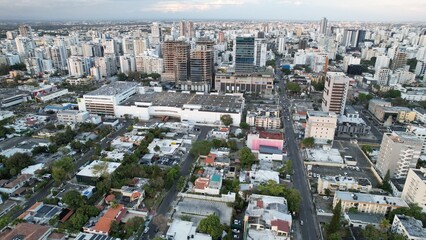 Aerial view of Santo Domingo, Dominican Republic in April 2023