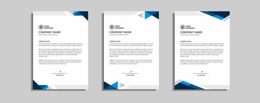 modern corporate letterhead template design